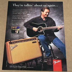 STEVE WARINER - FENDER AMPS - 1998 Print Advertisement